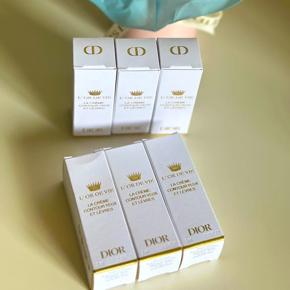 NEW Dior 6xL'Or de Vie La Crème Contour Yeux et Lèvres 3ML- Eye & Lip Anti-Aging